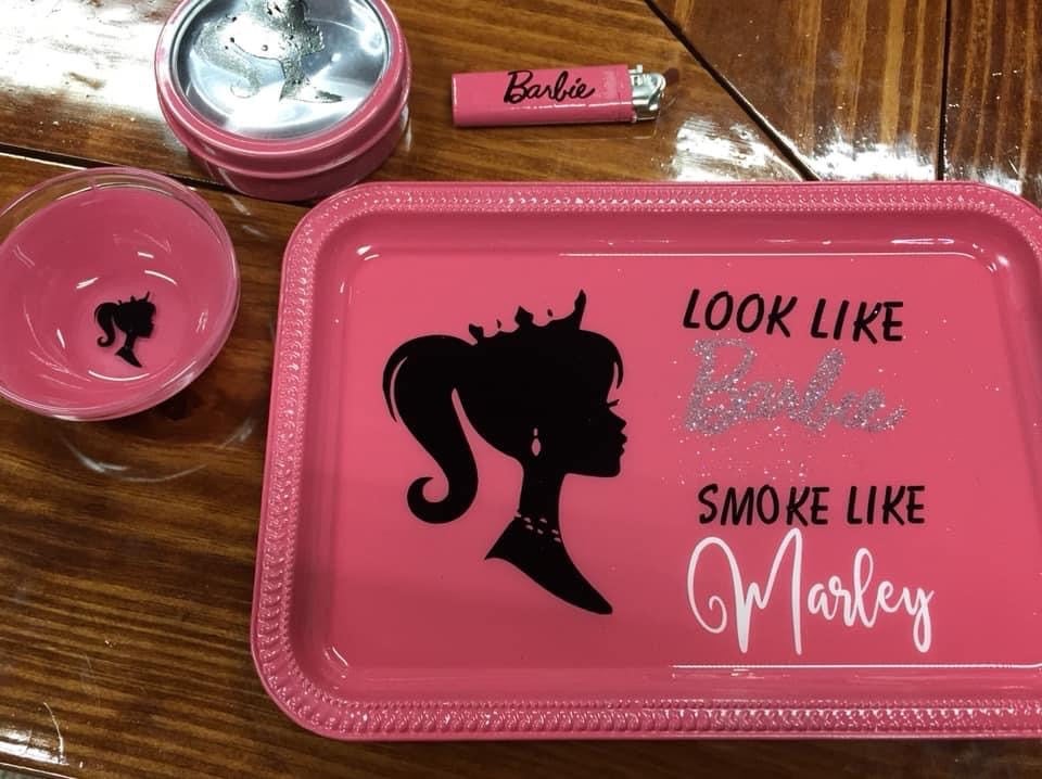 Rolling Tray Set sold - Barbie / Marley