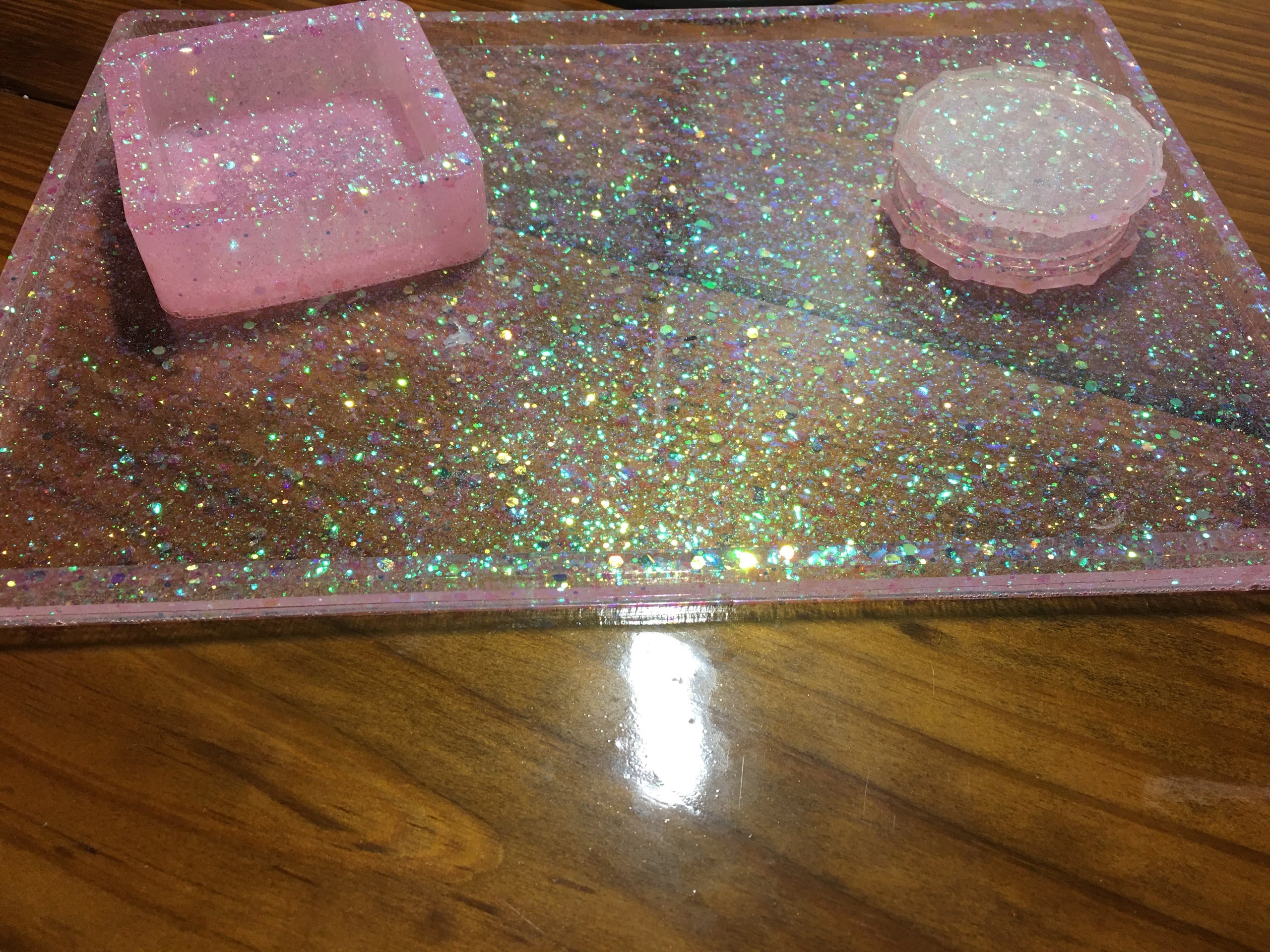 Glitter Rolling Tray set