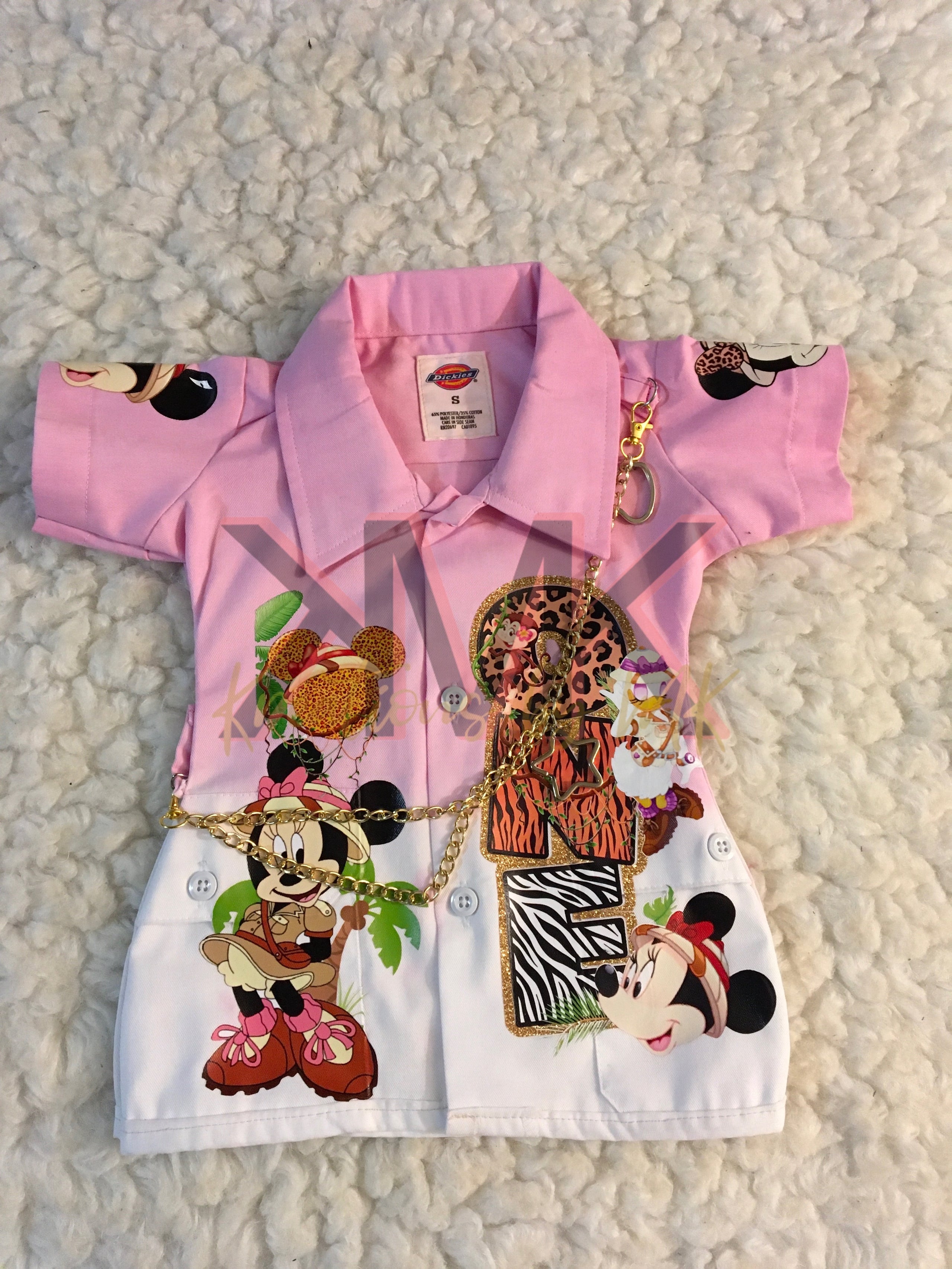 Custom Boutique Minnie hot Safari 4T