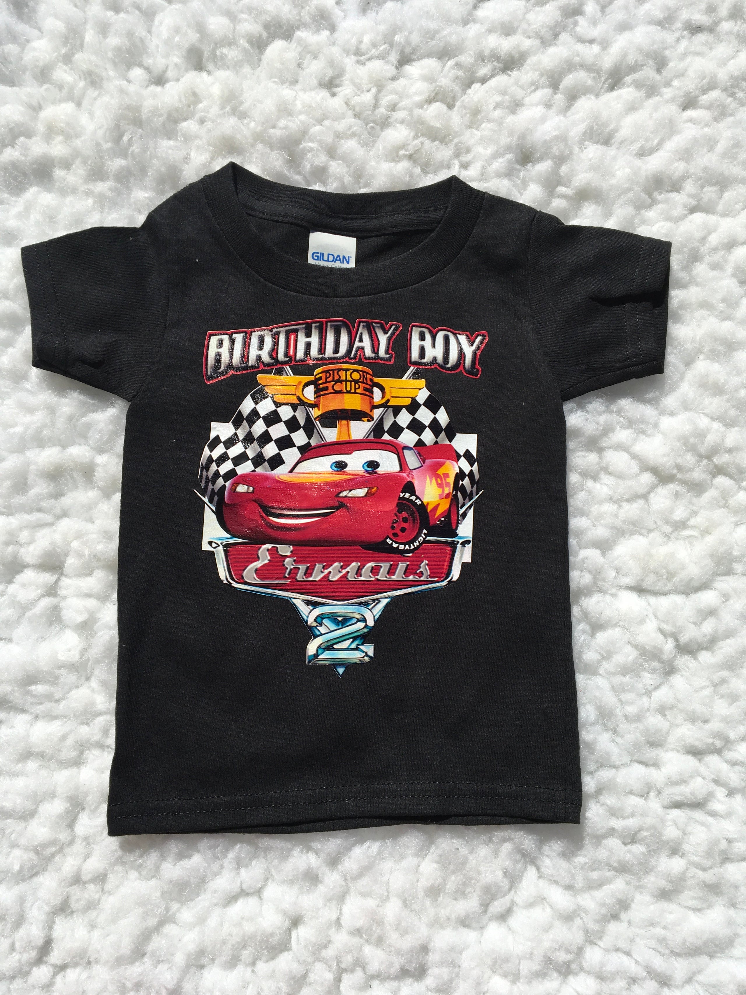 Disney Cars Birthday Shirt Cars Shirts For Toddlers Cars 2pc