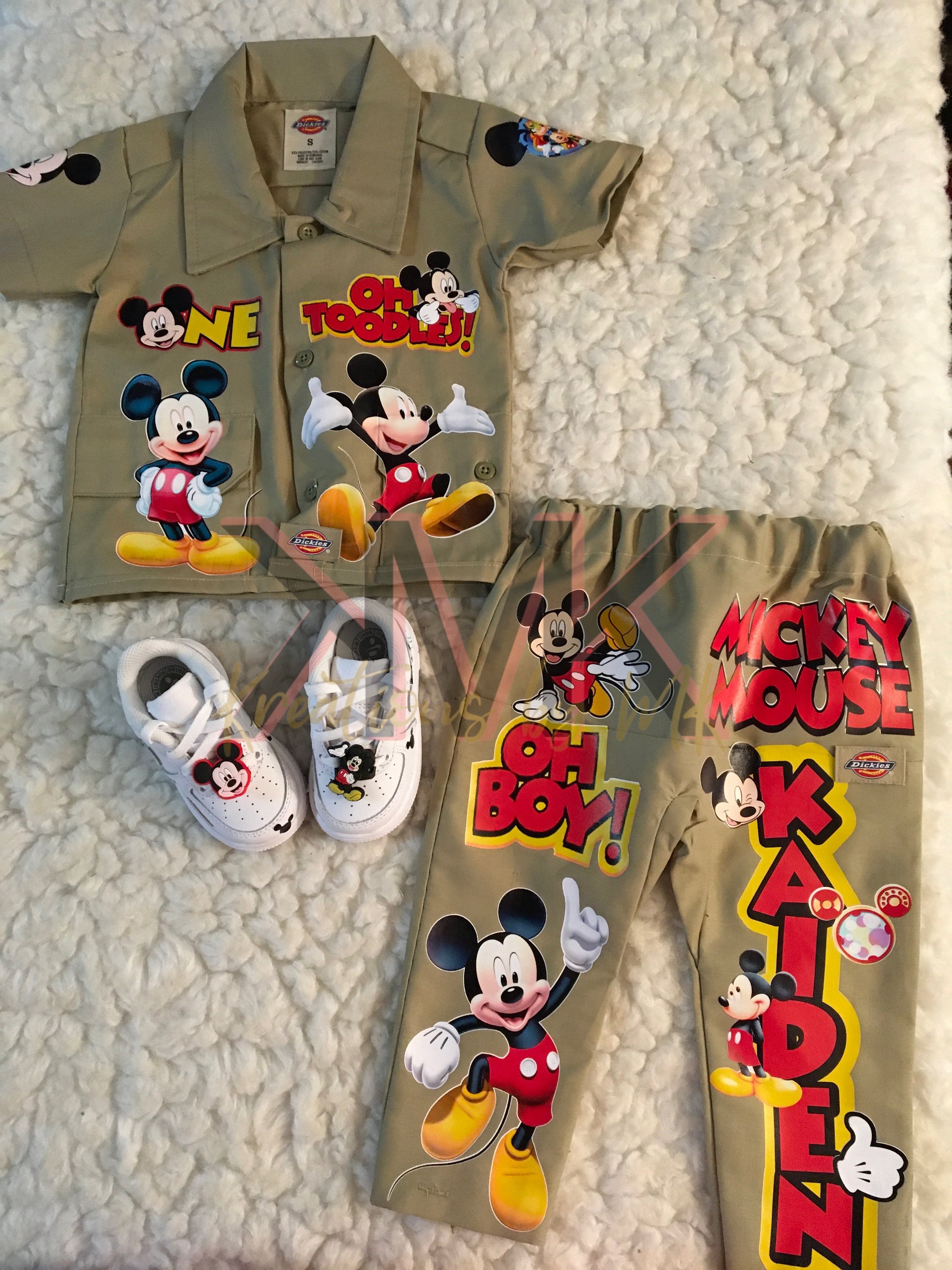 Mickey Mouse 2pc Dickie Set Kreations by MK