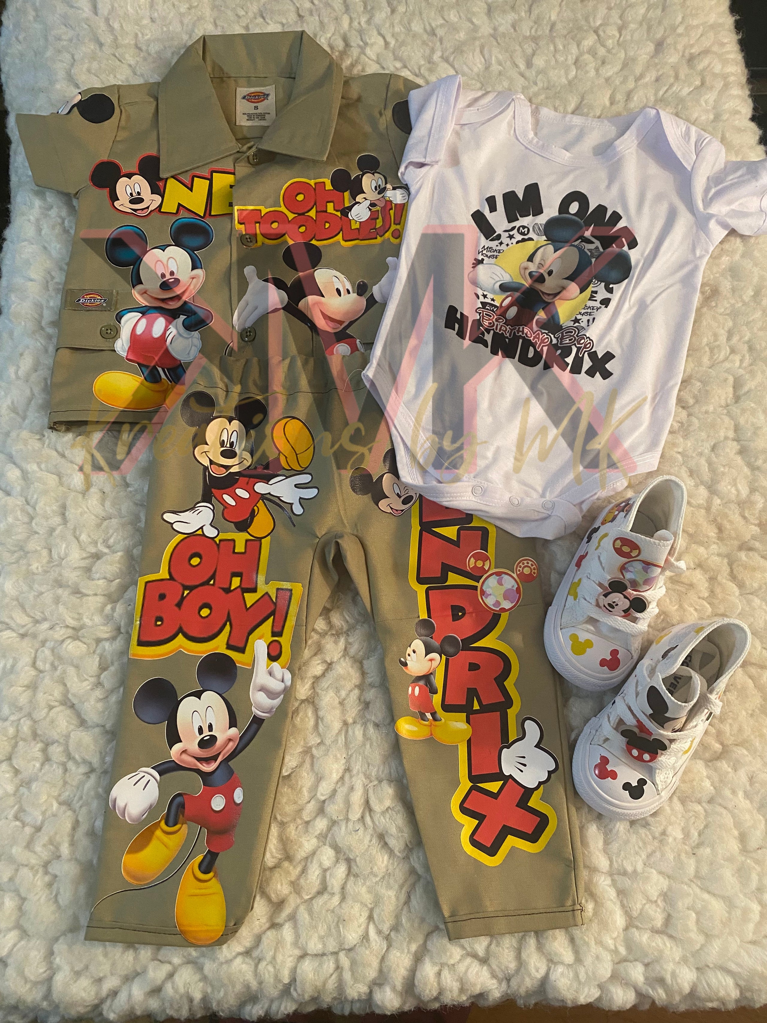 Mickey Mouse 2pc Dickie Set | Kreations by MK