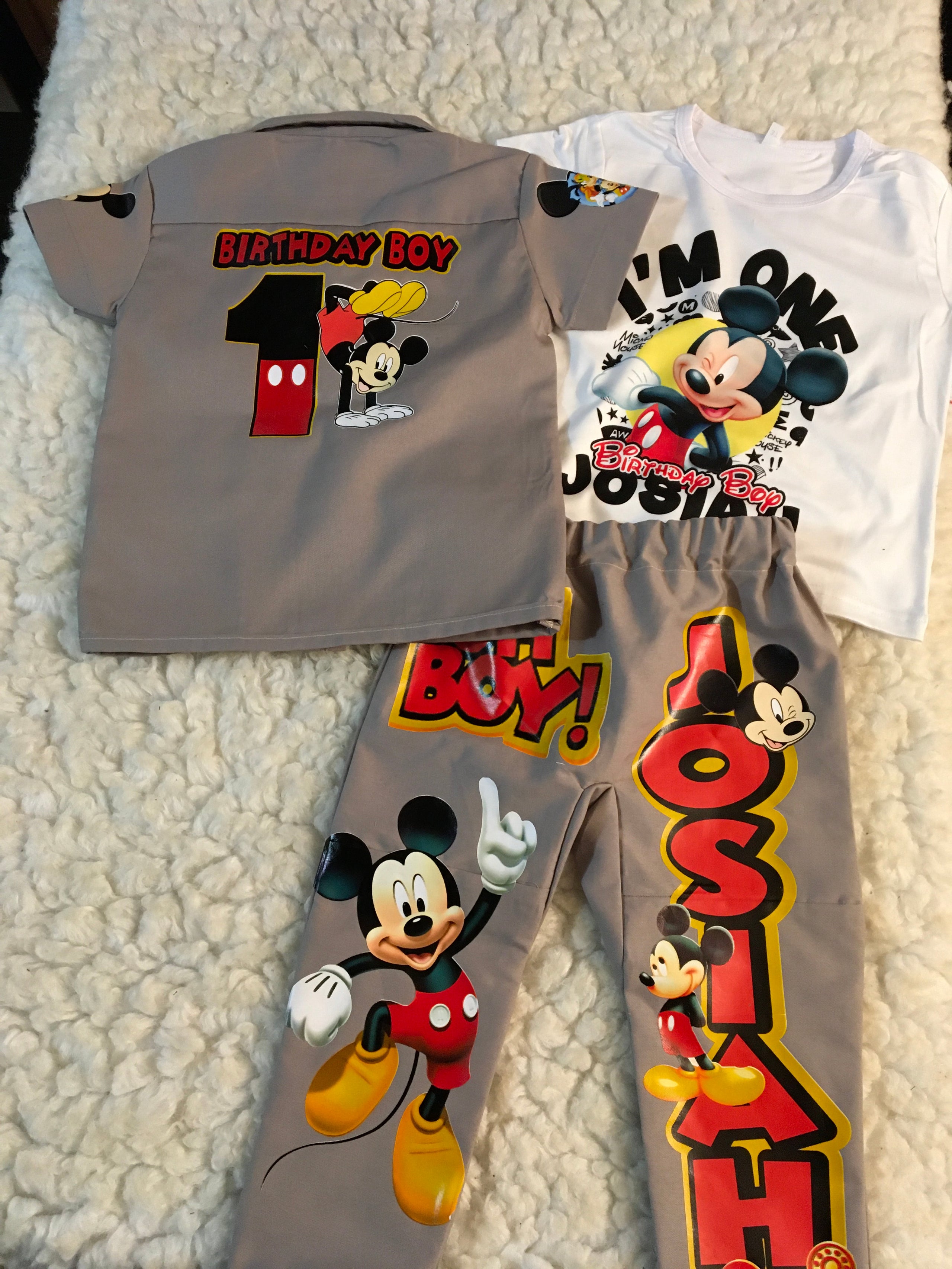 Mickey Mouse 2pc Dickie Set | Kreations by MK