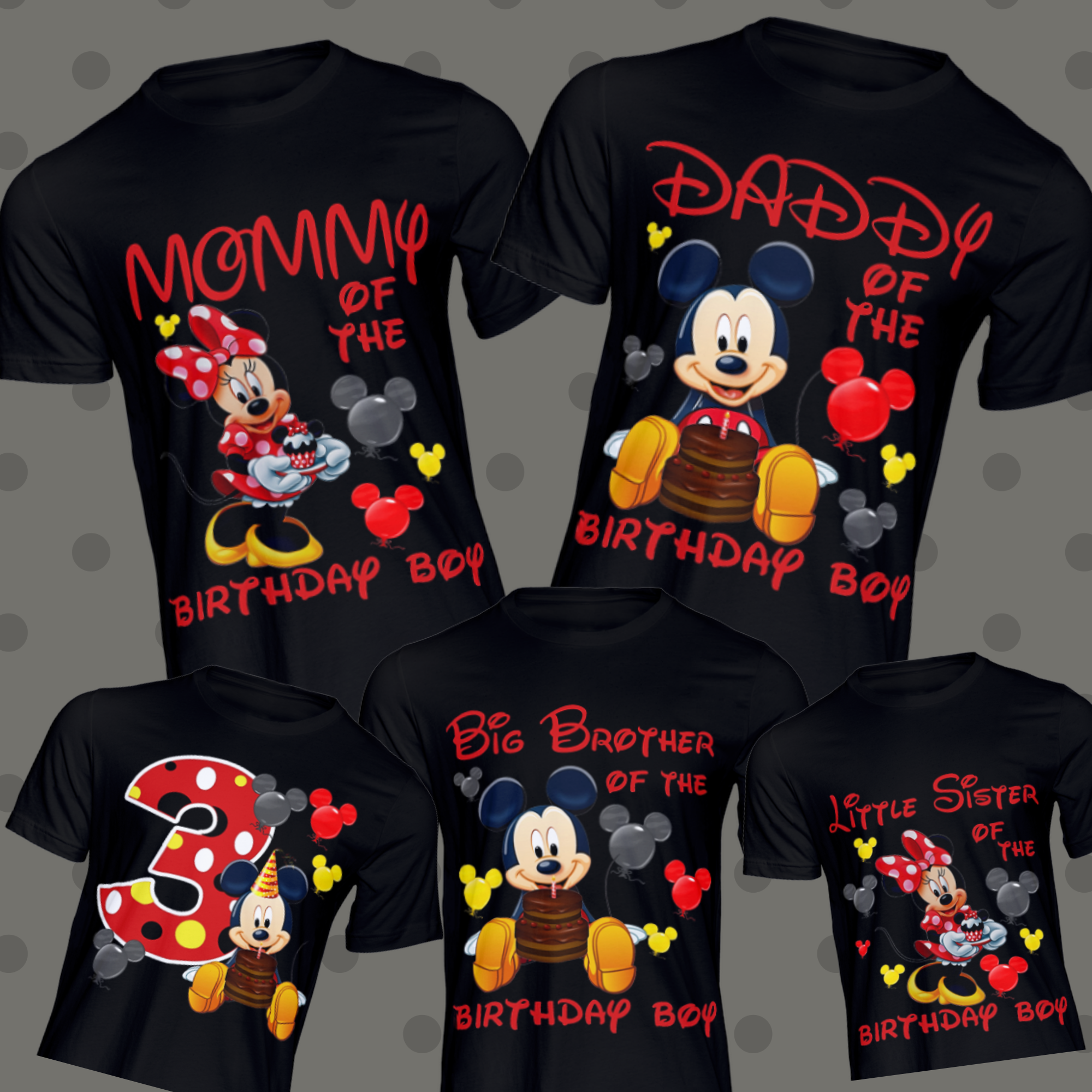 Mickey Mouse Birthday Squad Shirts Kreations by MK